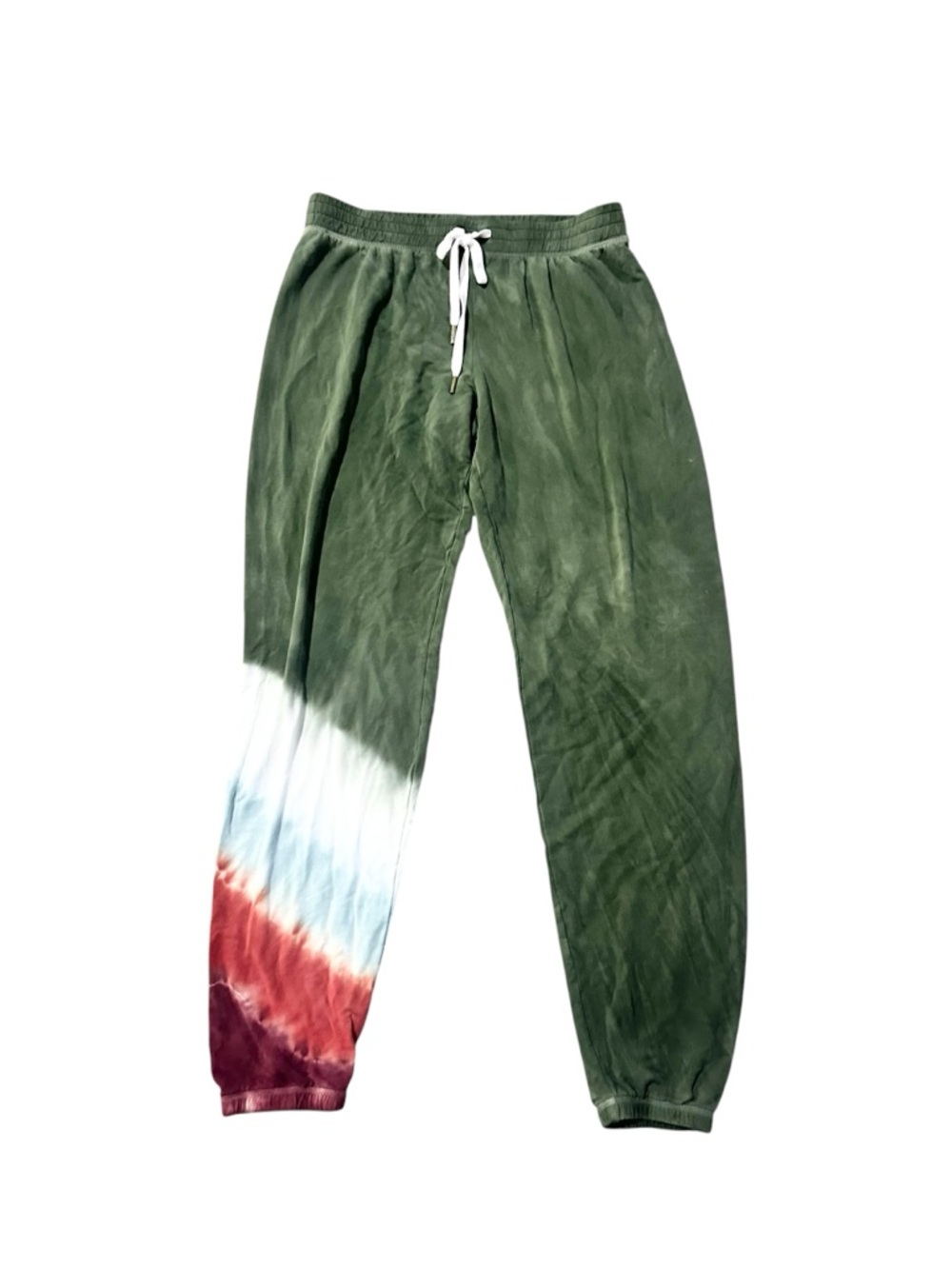 PJ Salvage Mountain Bound Tie Dye Joggers in Olive Green - M - Picture 2 of 6